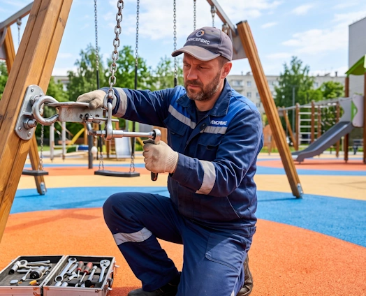 Ремонт уличного игрового оборудования